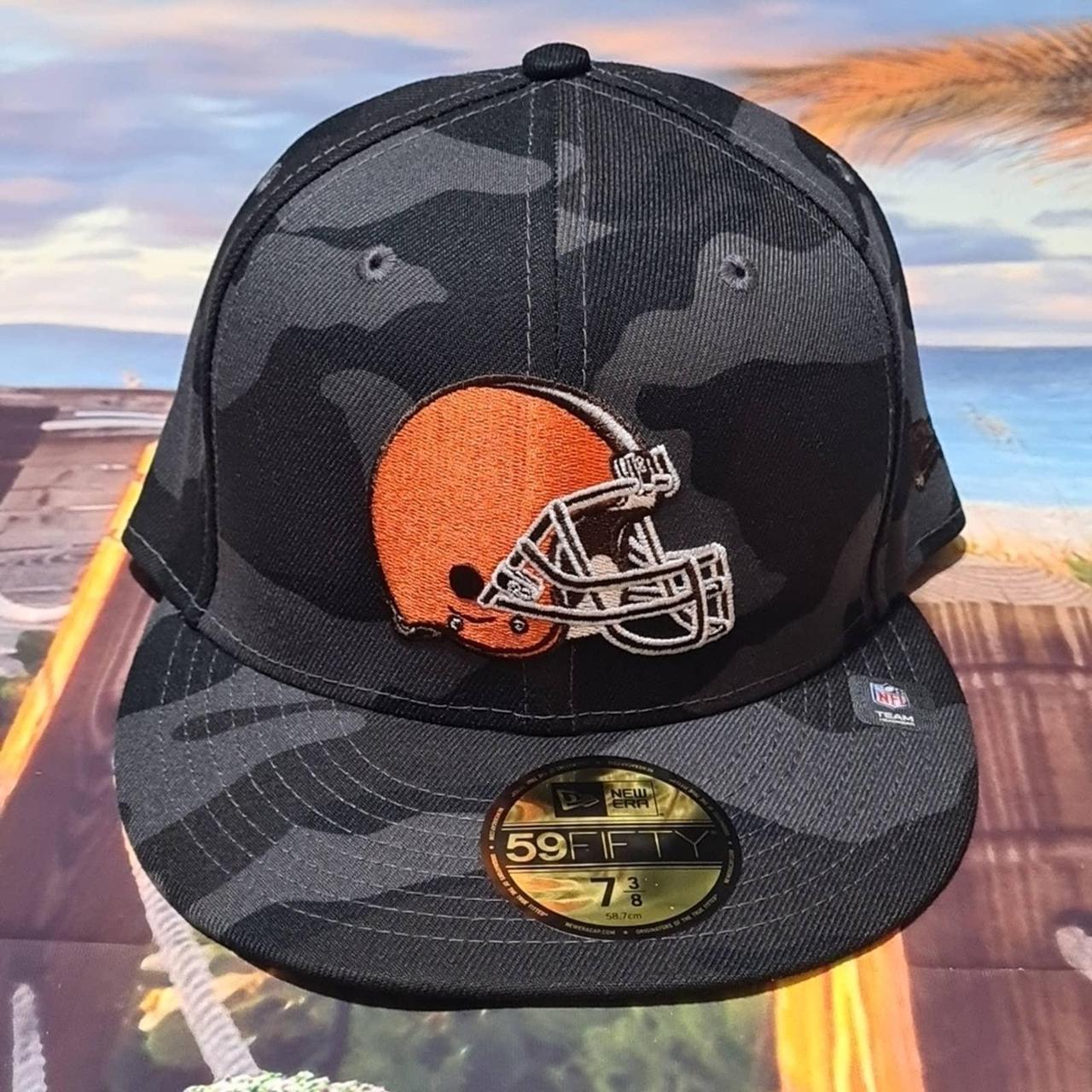 Men's New Era Black Cleveland Browns Camo 59FIFTY Fitted Hat