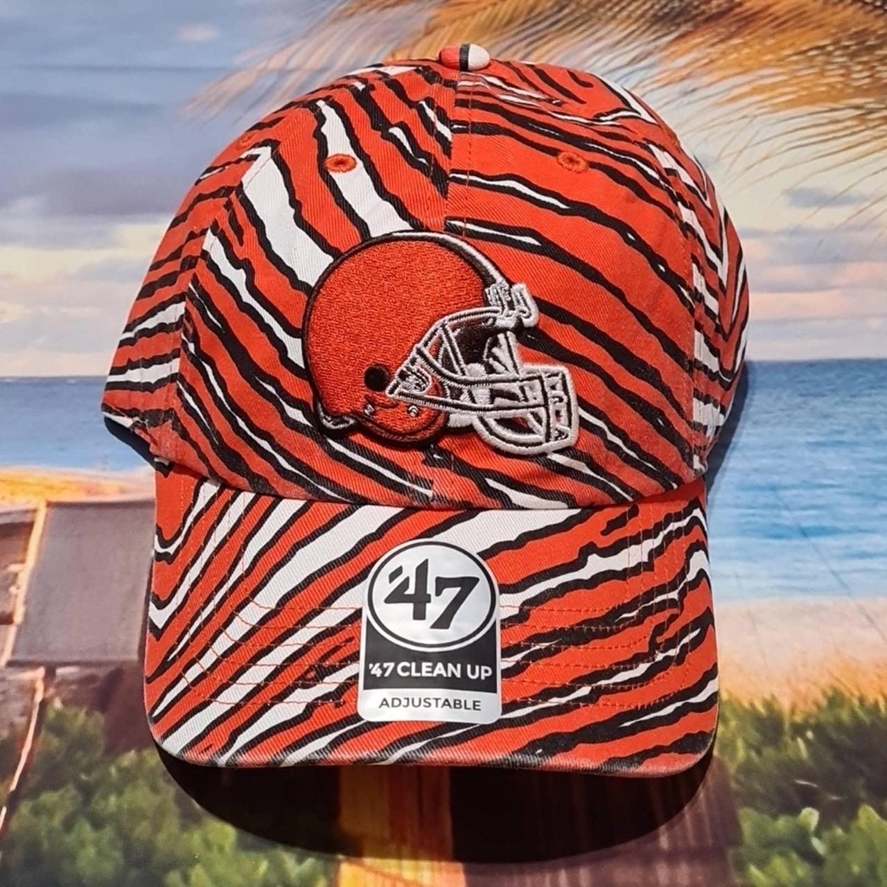 Cleveland Browns Hat Cap Zubaz 47 Brand NWT - Depop
