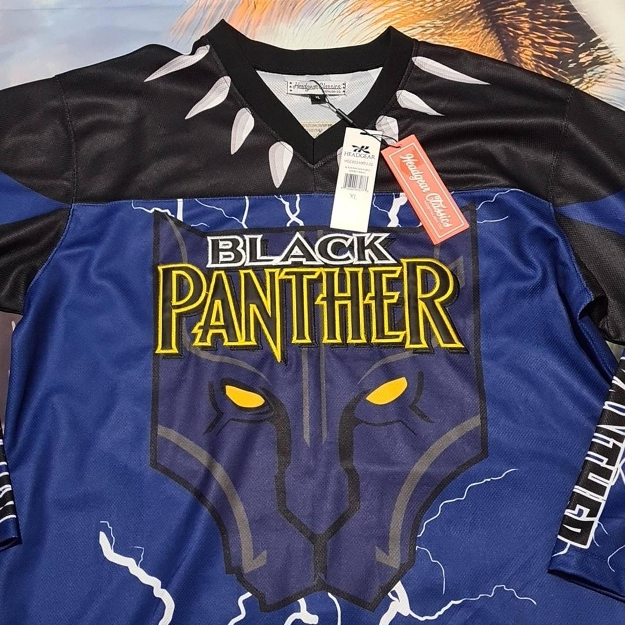 Marvel Black Panther Mesh Adult V-Neck Hockey Jersey Size 2XL Lids  Exclusive