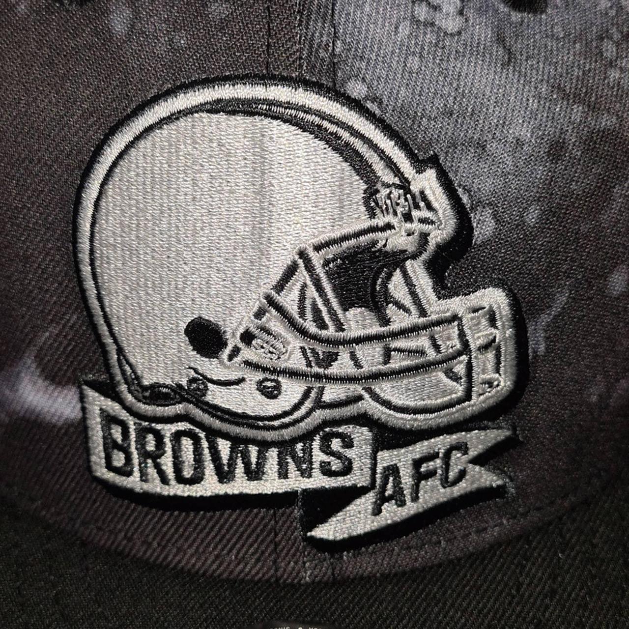 New Era Cleveland Browns Sideline Ink Dye 9FIFTY Black Adjustable Hat - Everything Buckeyes