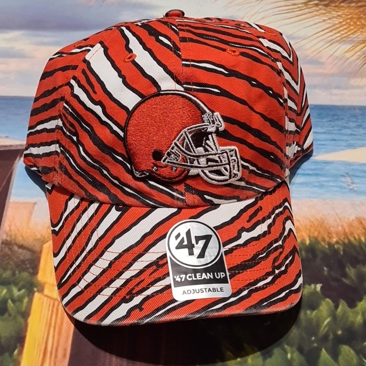 Cleveland Browns Trucker Hat Cap Zubaz 47 Brand NWT - Depop