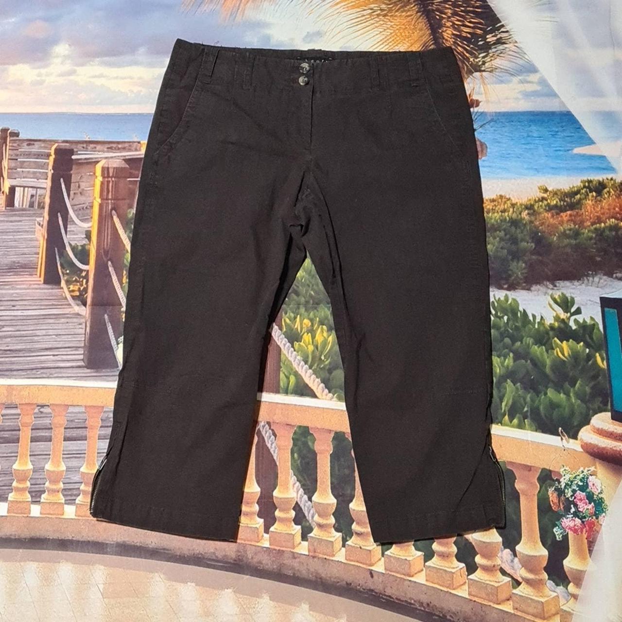 Theory Brown Capri Pants Size 10 29 waist 19 - Depop