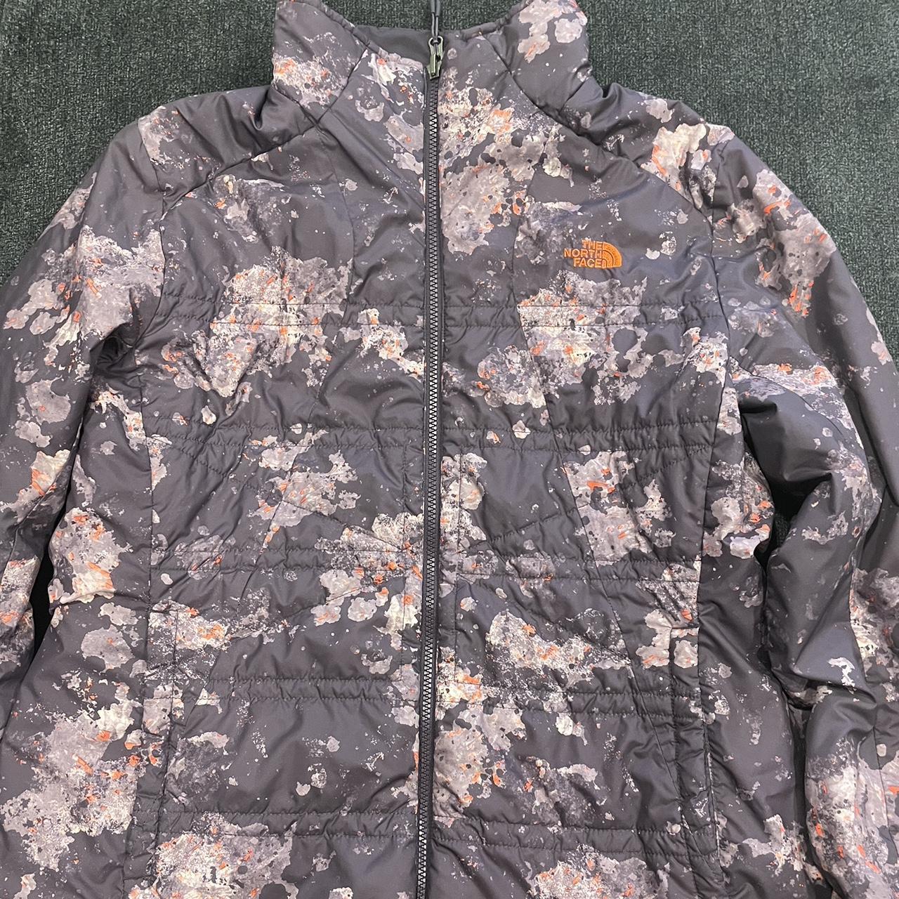 Purple and orange north face best sale jacket