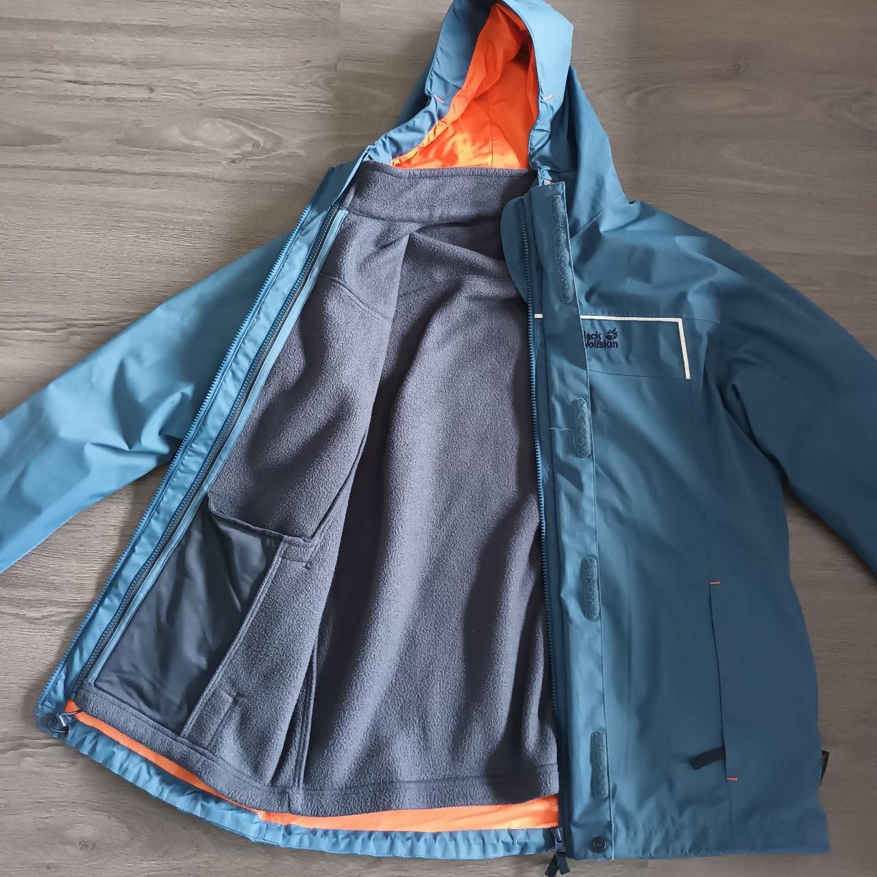 Jack wolfskin blue on sale coat