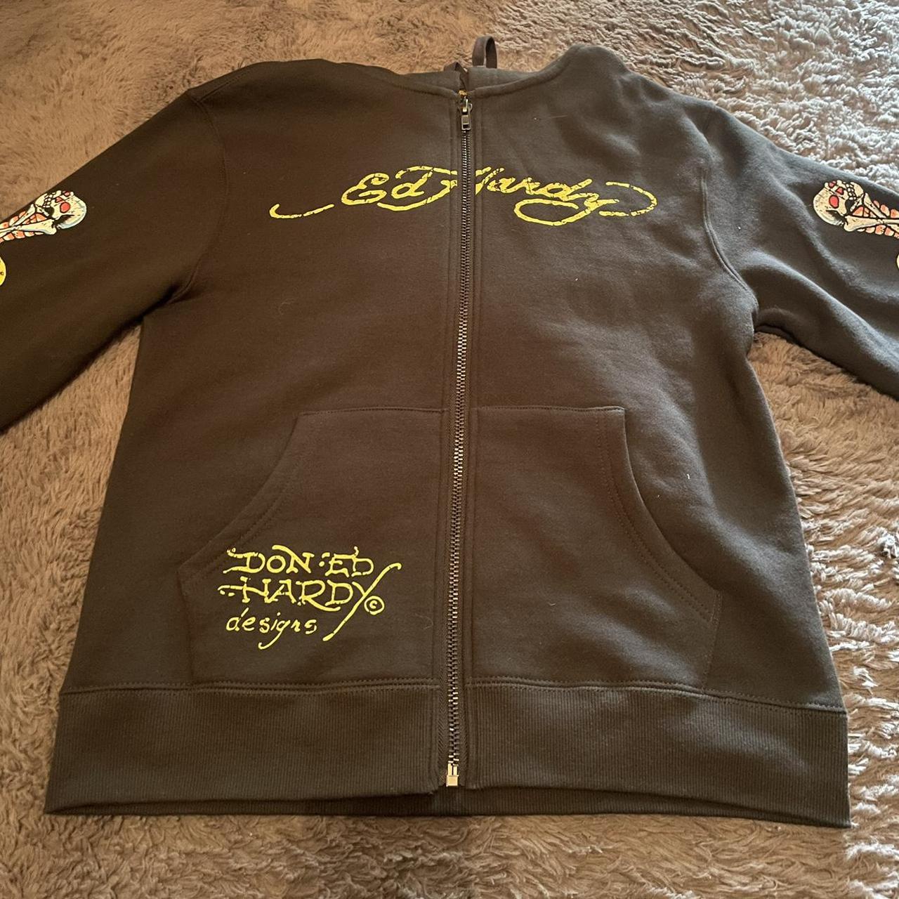 Ed Hardy Hoodie Size Small From Urban Outfitters Depop   P0 