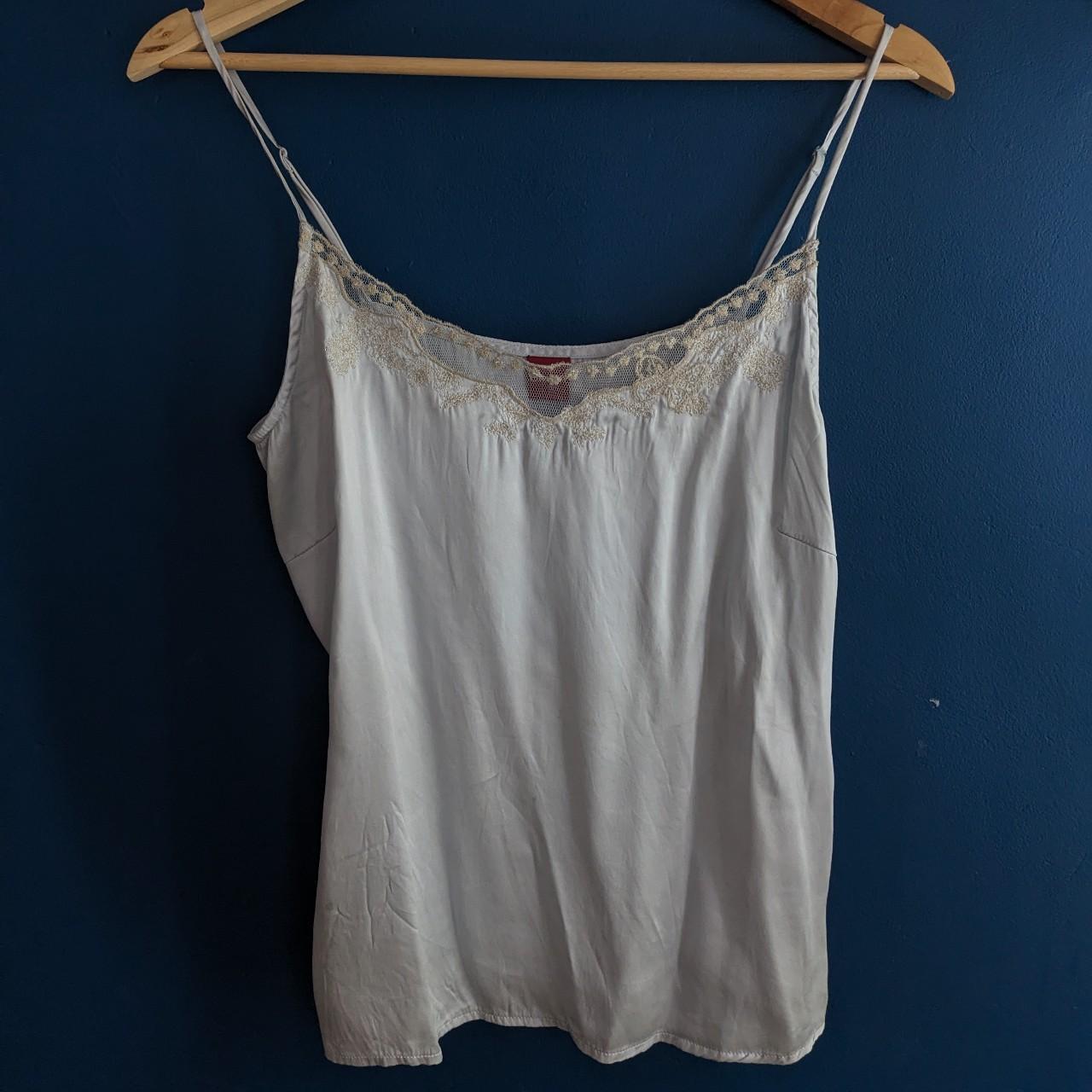 Pure Silk Olsen cami top from the 2000s Going out... - Depop