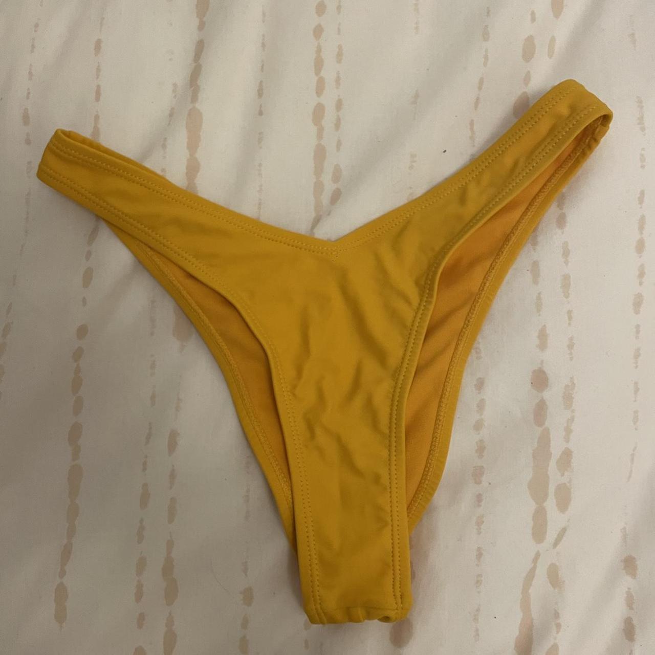 NAKD bikini set in yellow in XS, colour best... - Depop