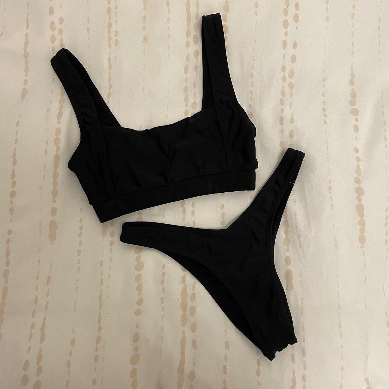 NAKD bikini set in black in XS, would fit size 4-8... - Depop