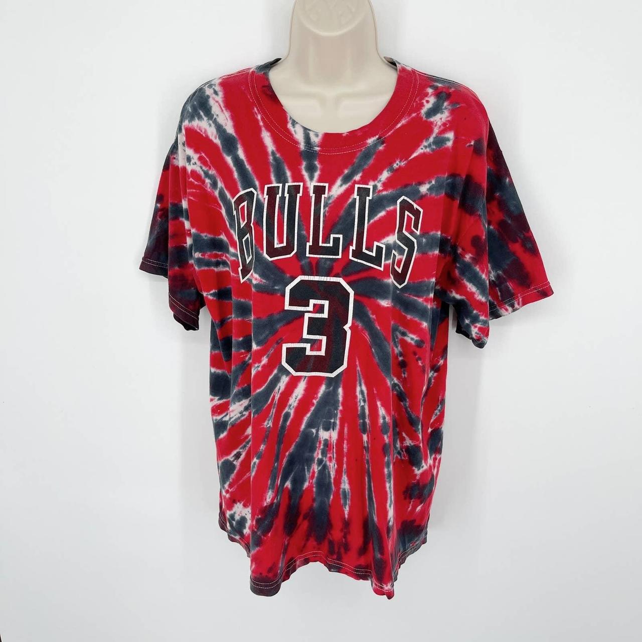 NBA Chicago Bulls Wallace 3 Tie Dye T-Shirt Mens Sz - Depop