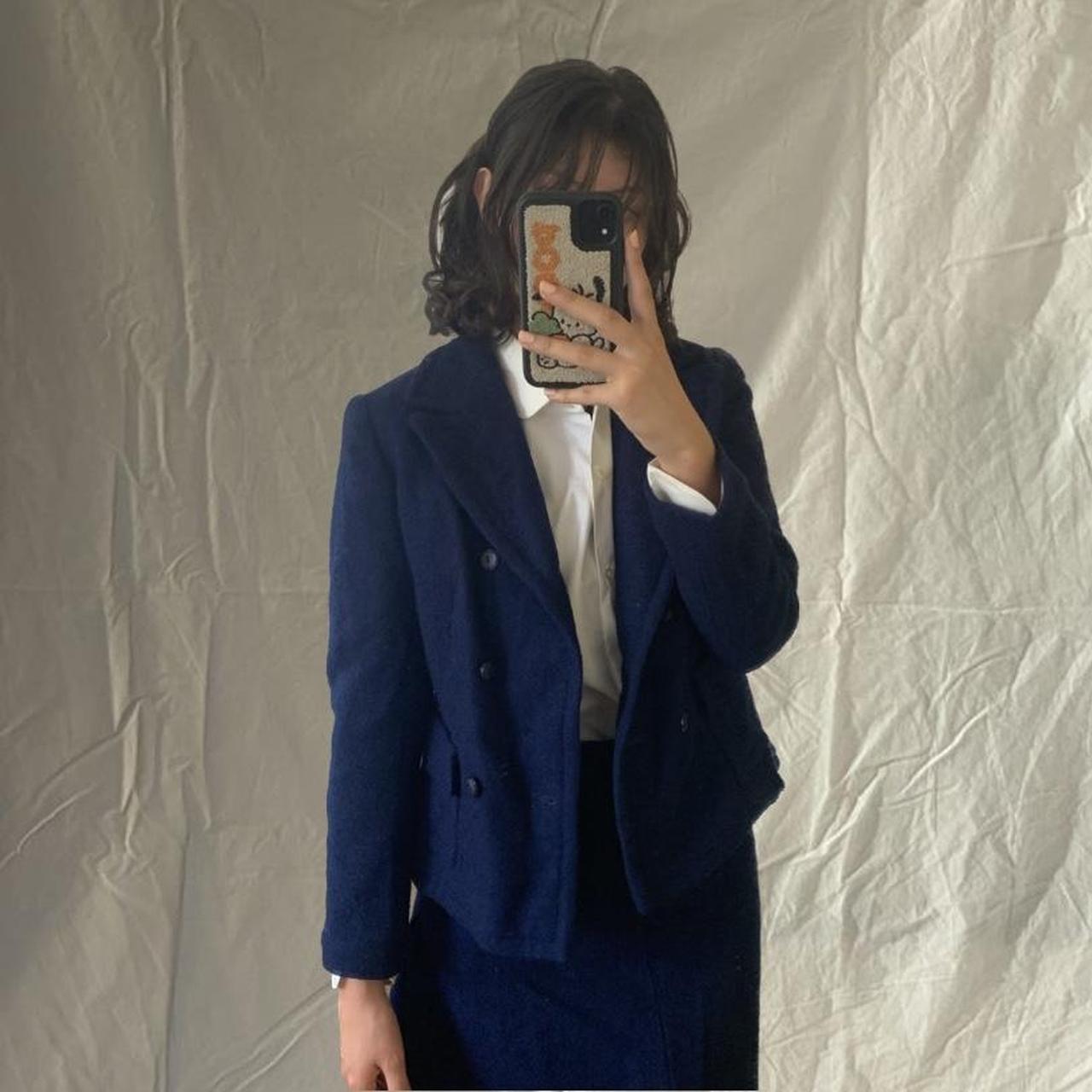 Jaeger blue outlet coat