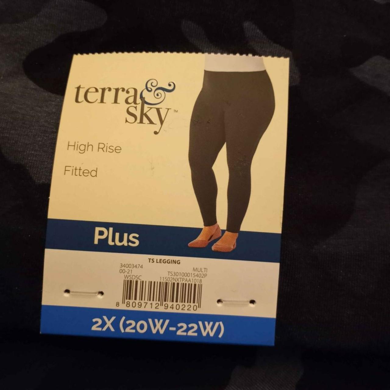 NEW Terra & Sky High Rise Leggings size 2X New with - Depop