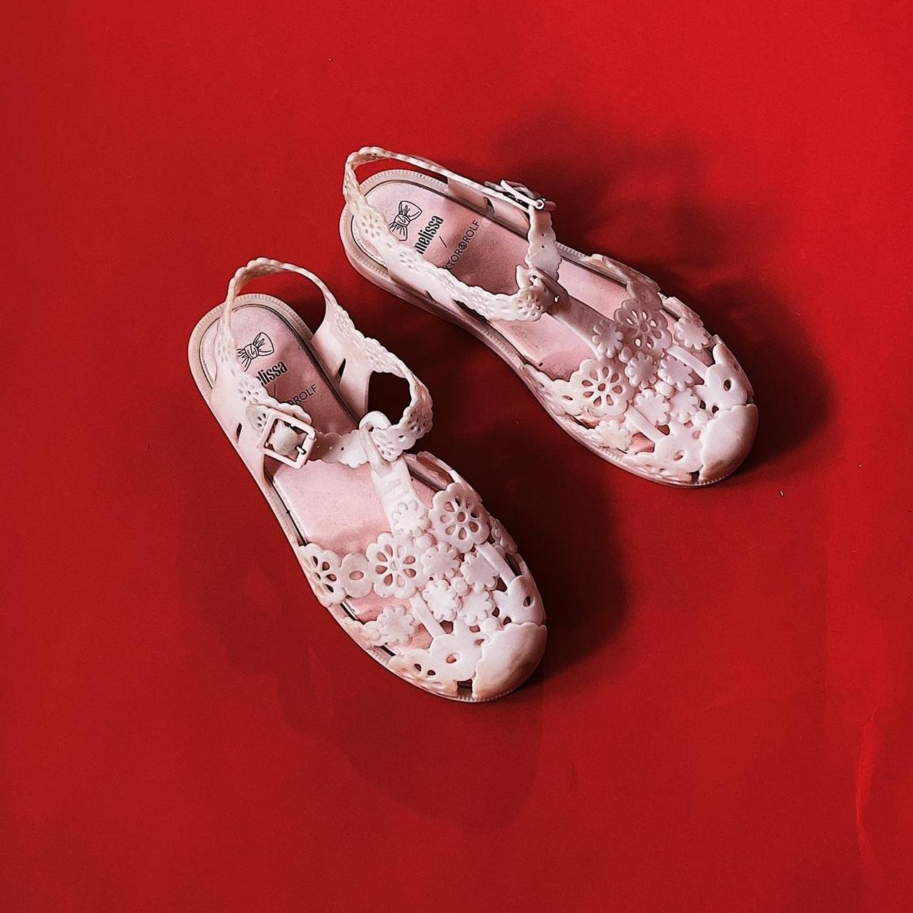 Melissa Women's Pink and Cream Sandals (2)