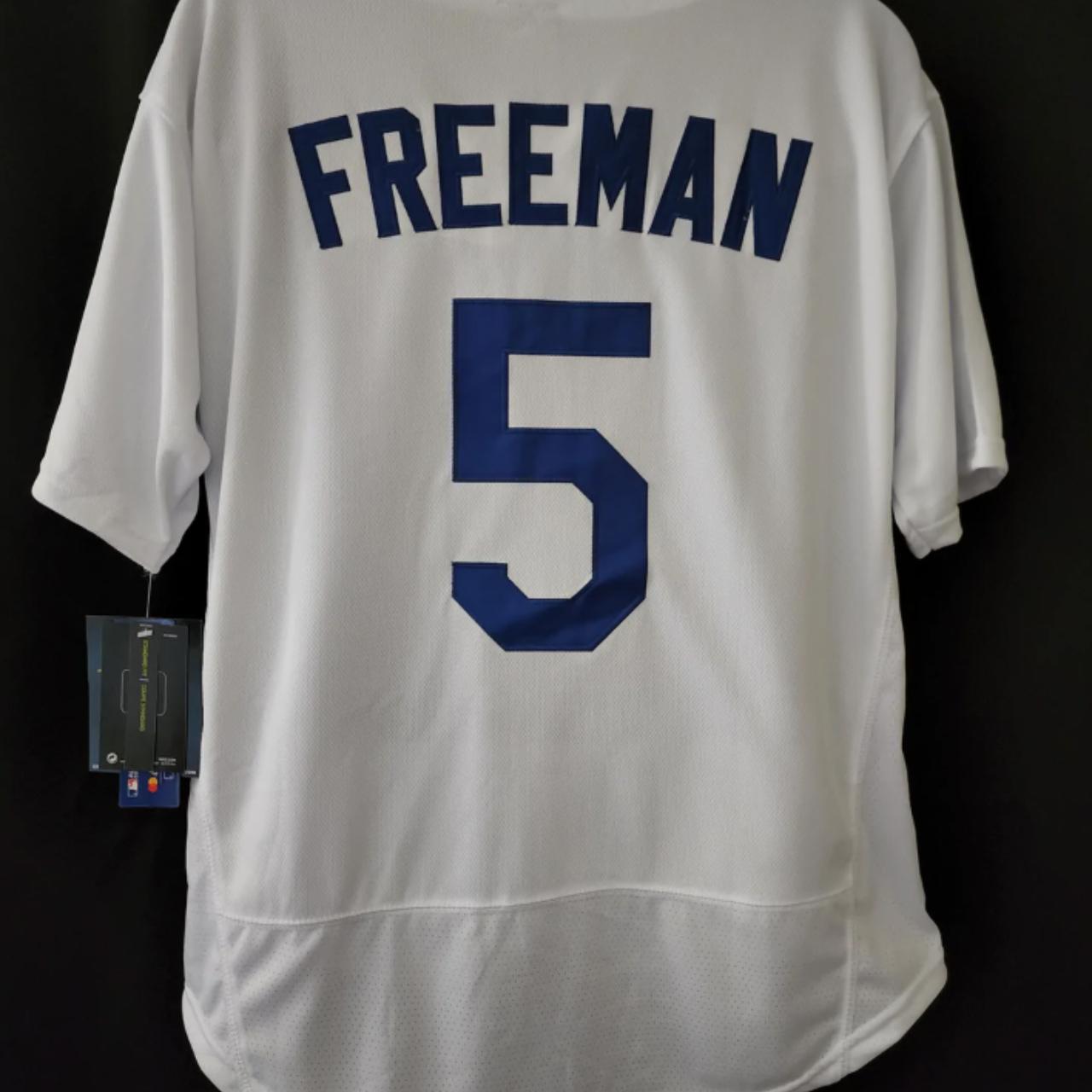 Grey Freddie Freeman Los Angeles Dodgers Jersey - Depop