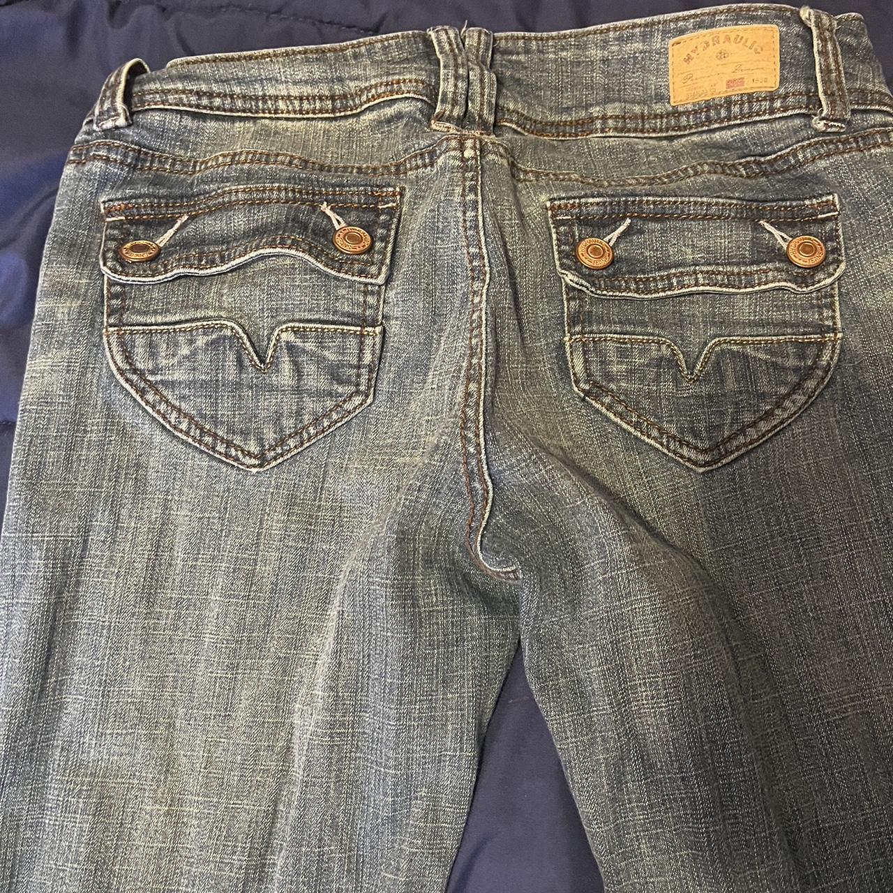 Vintage Dead stock low rise boot cut jeans - Depop