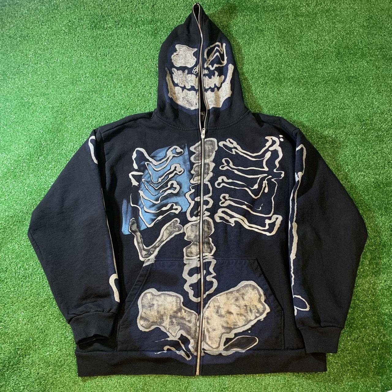 Cactus Jack Fragment Skeleton Full Zip Hoodie Size... - Depop