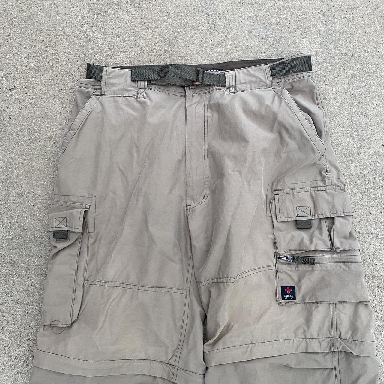 Men's Cream and Tan Trousers Depop