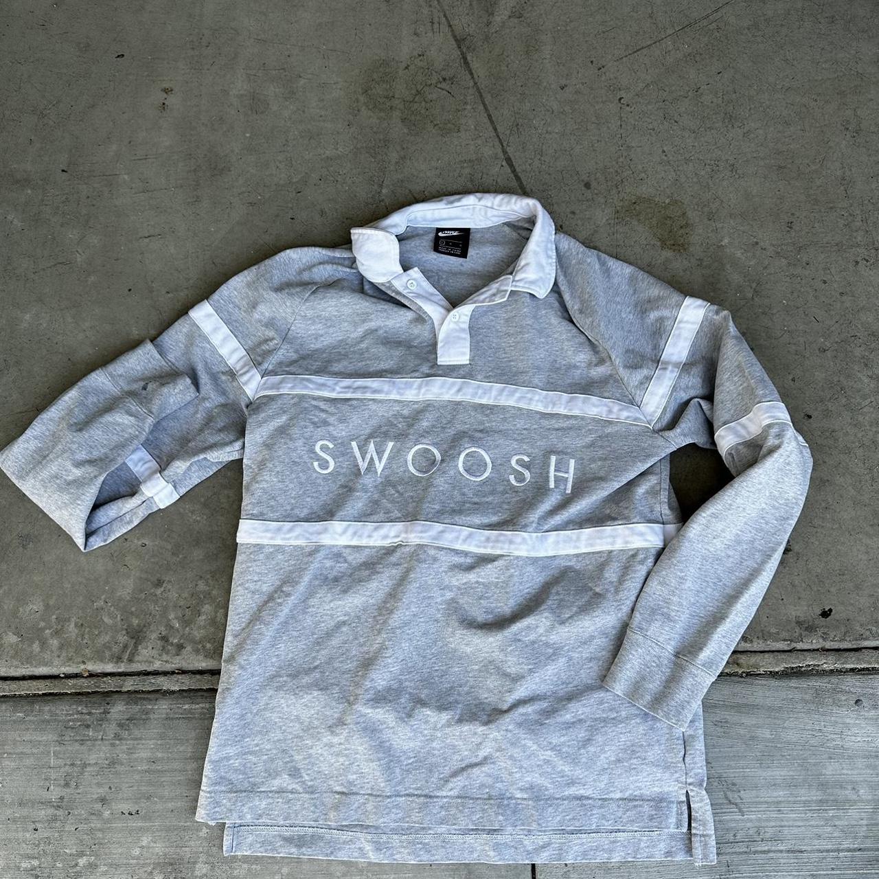 swoosh rugby shirt