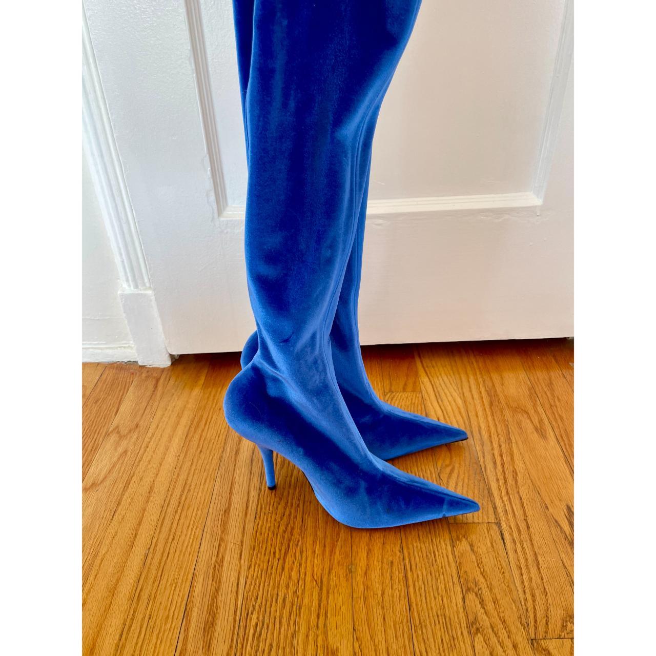 Blue 2024 balenciaga boots