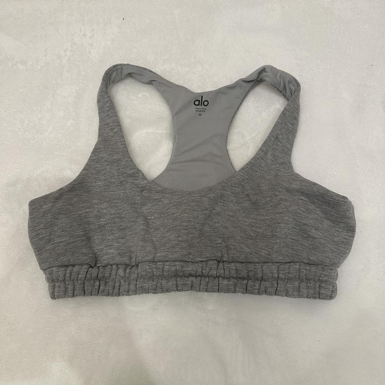 ALO yoga sweatshirt fleece bra brand new originally - Depop