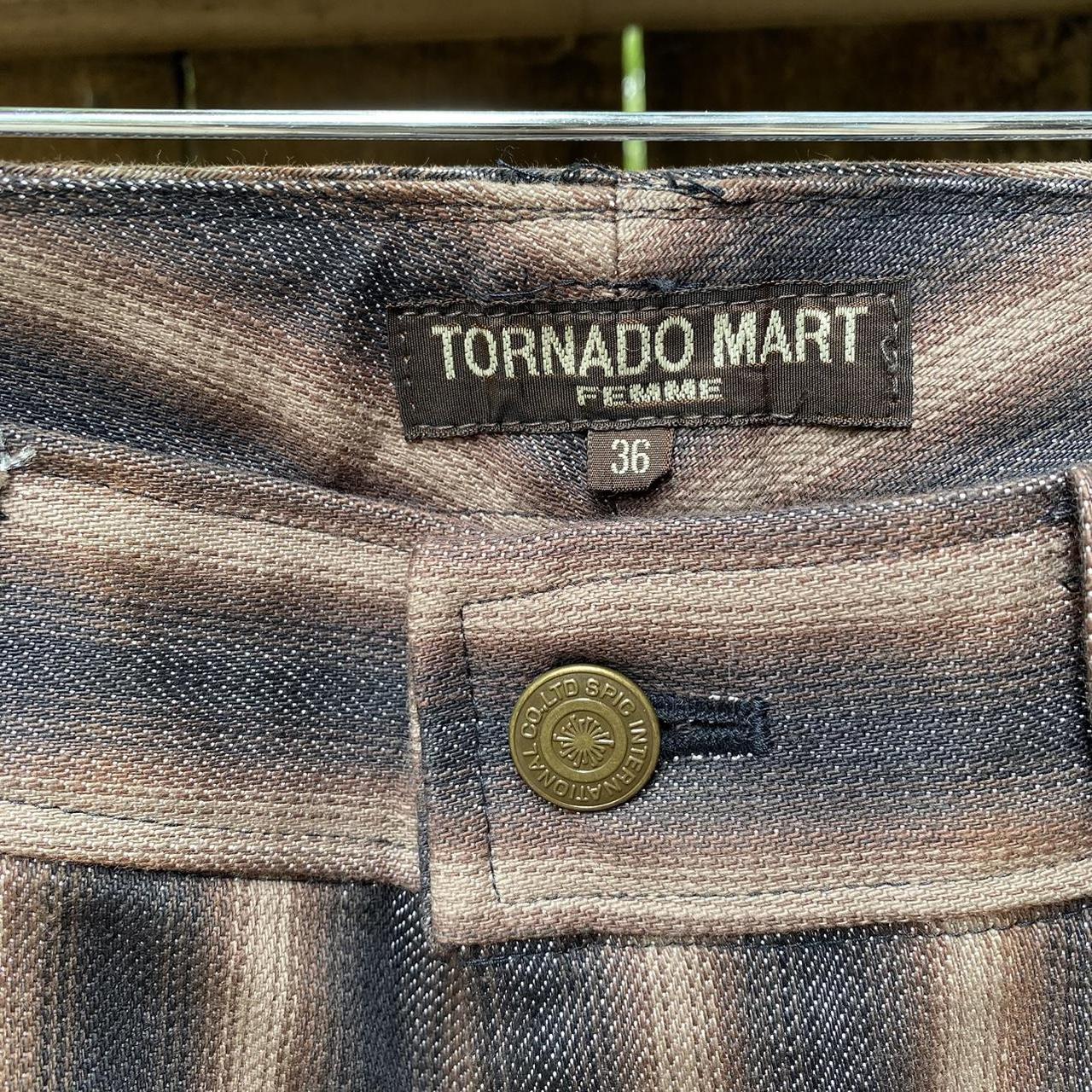 ファッションセール TORNADO MART flare stripe design pants - メンズ