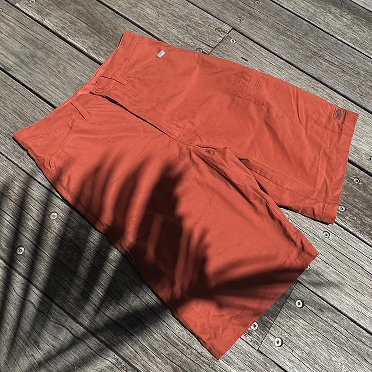 HUSKI Orange/brown cargo shorts Outdoor material... - Depop