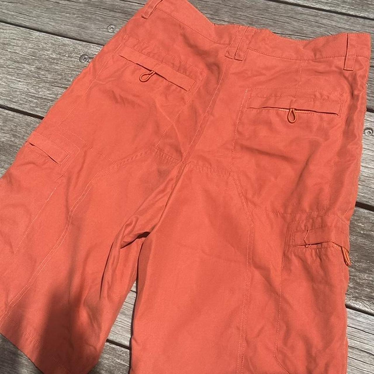 HUSKI Orange/brown cargo shorts Outdoor material... - Depop