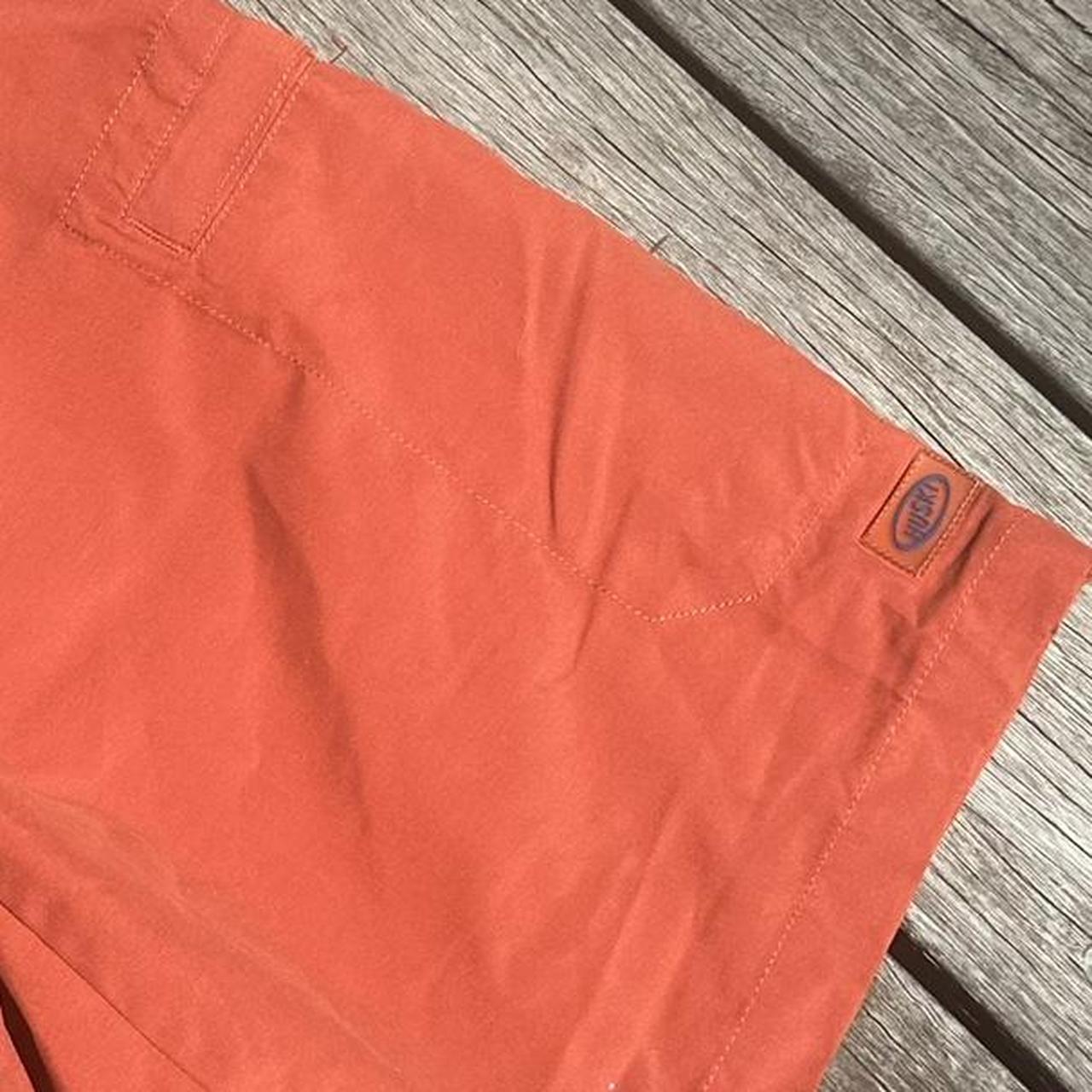 HUSKI Orange/brown cargo shorts Outdoor material... - Depop