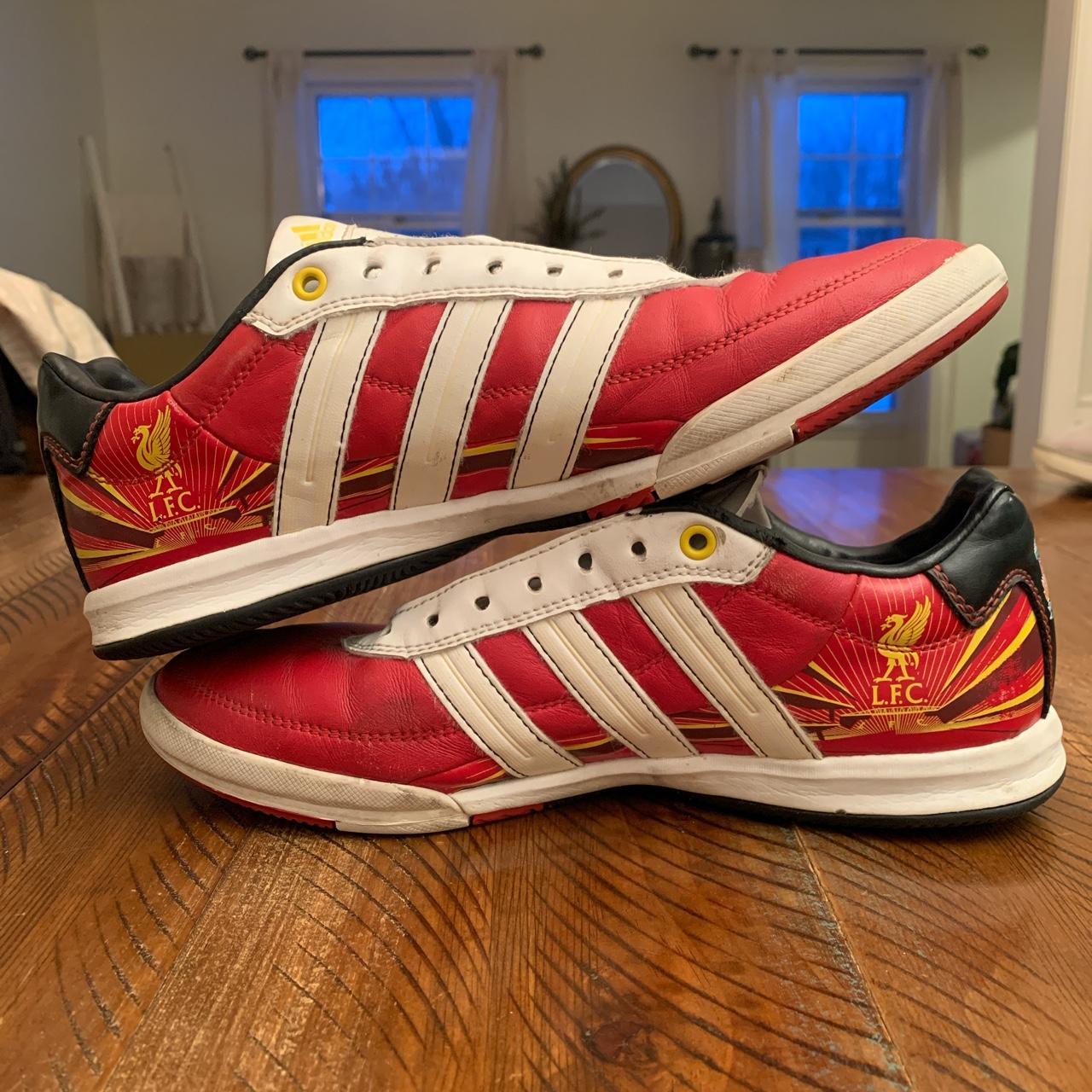 Red Adidas Liverpool Football Club Shoes Size 7 NO. Depop