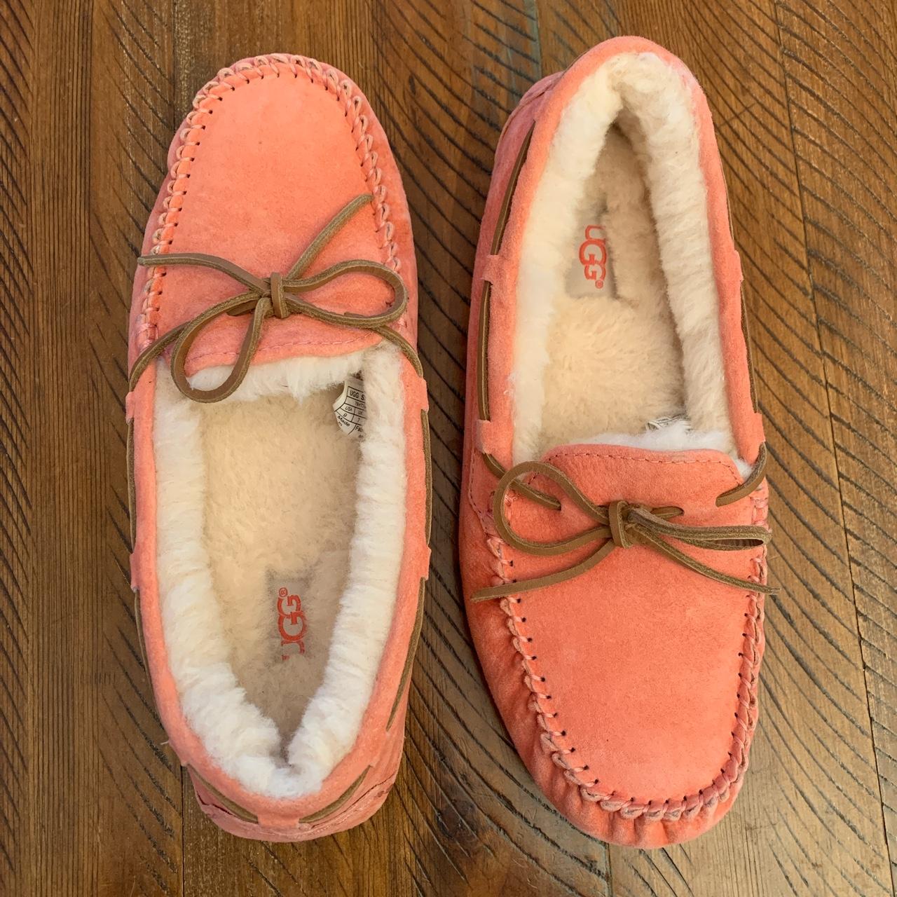 Ugg pink moccasin online slippers