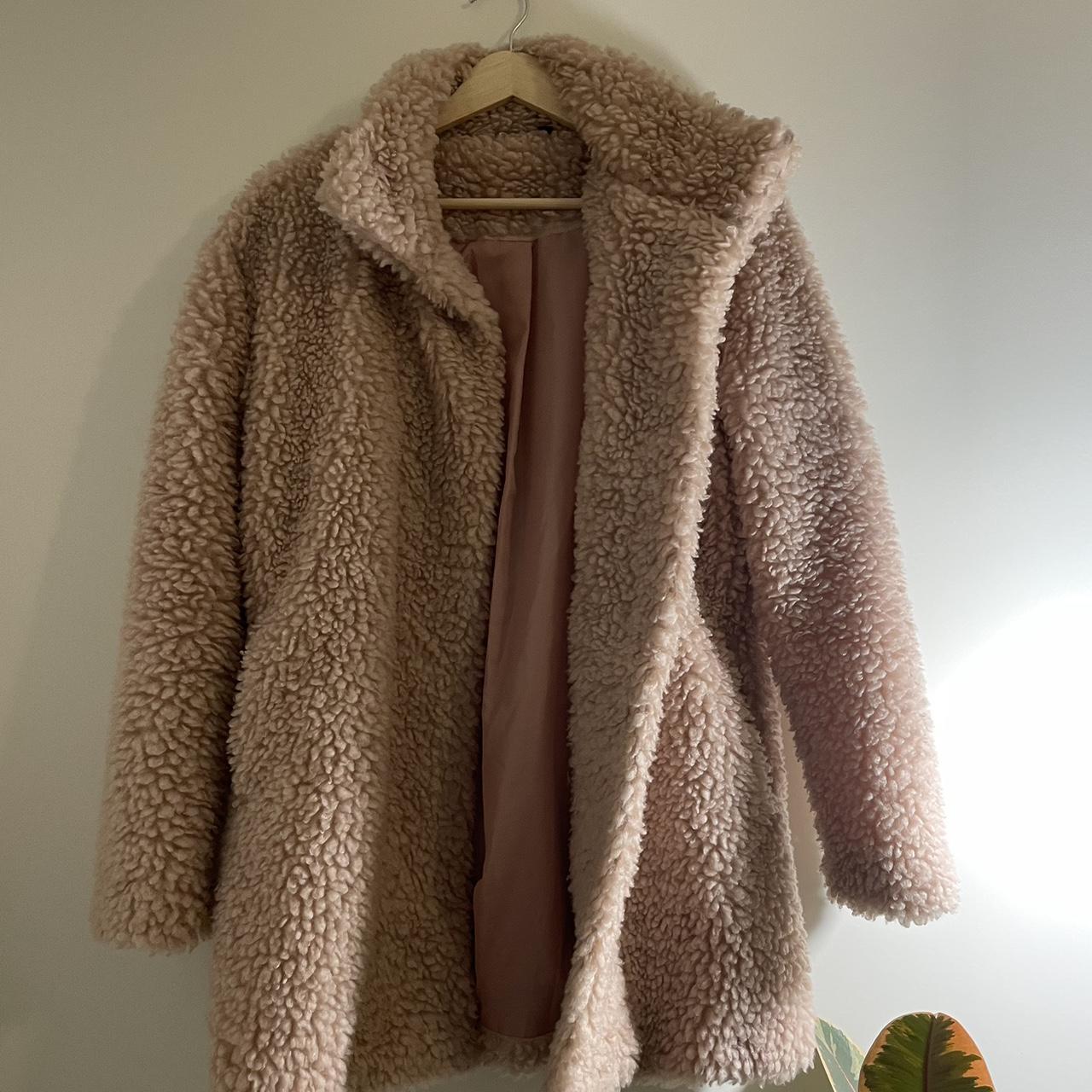 Sherpa blush pink coat - Depop