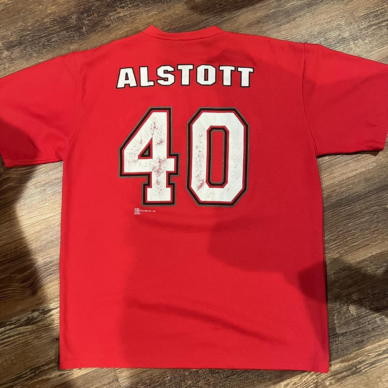 Vintage Mike Alstott Tampa Buccaneers Football Shirt - Depop