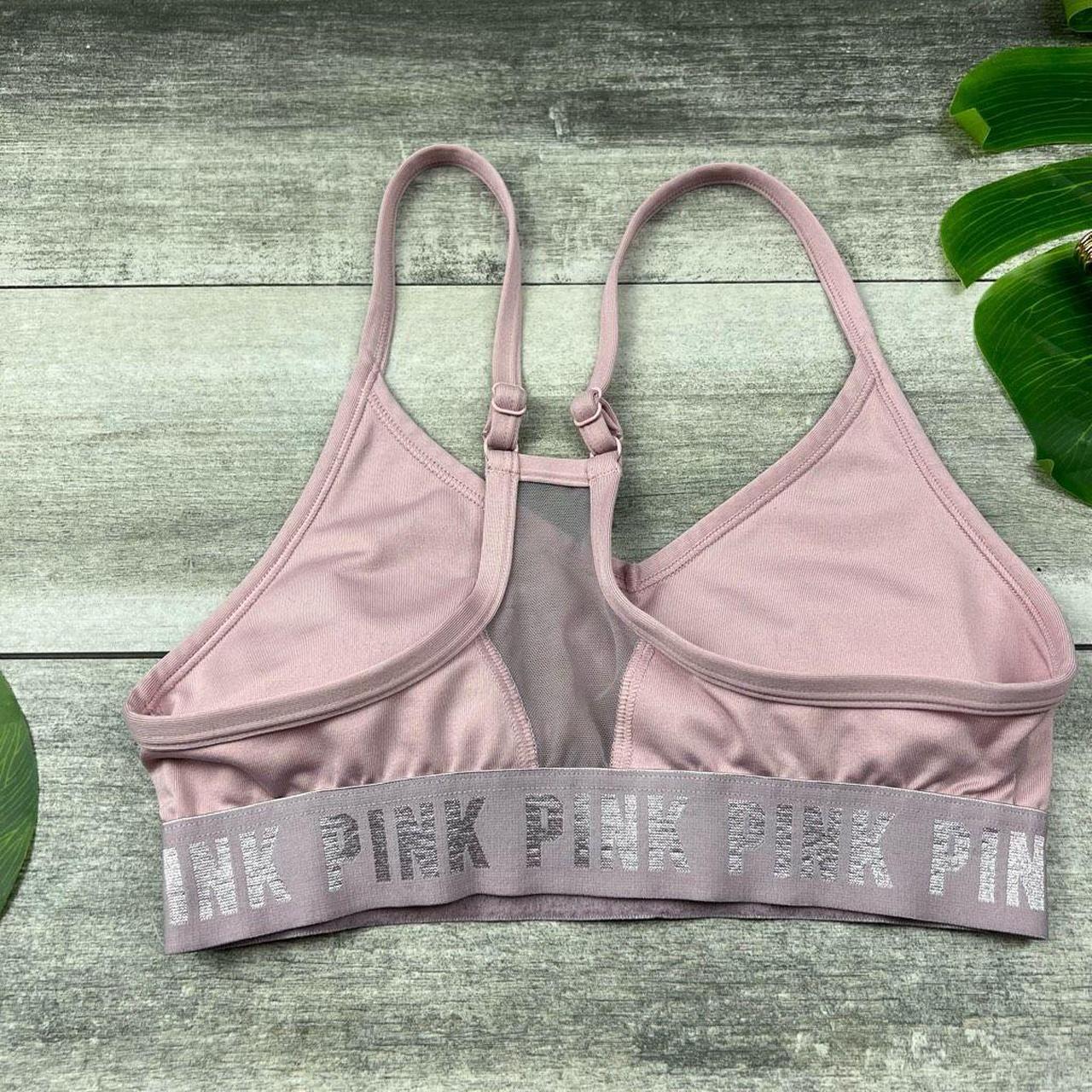 Victoria's Secret pink sports bra Padded Size small - Depop