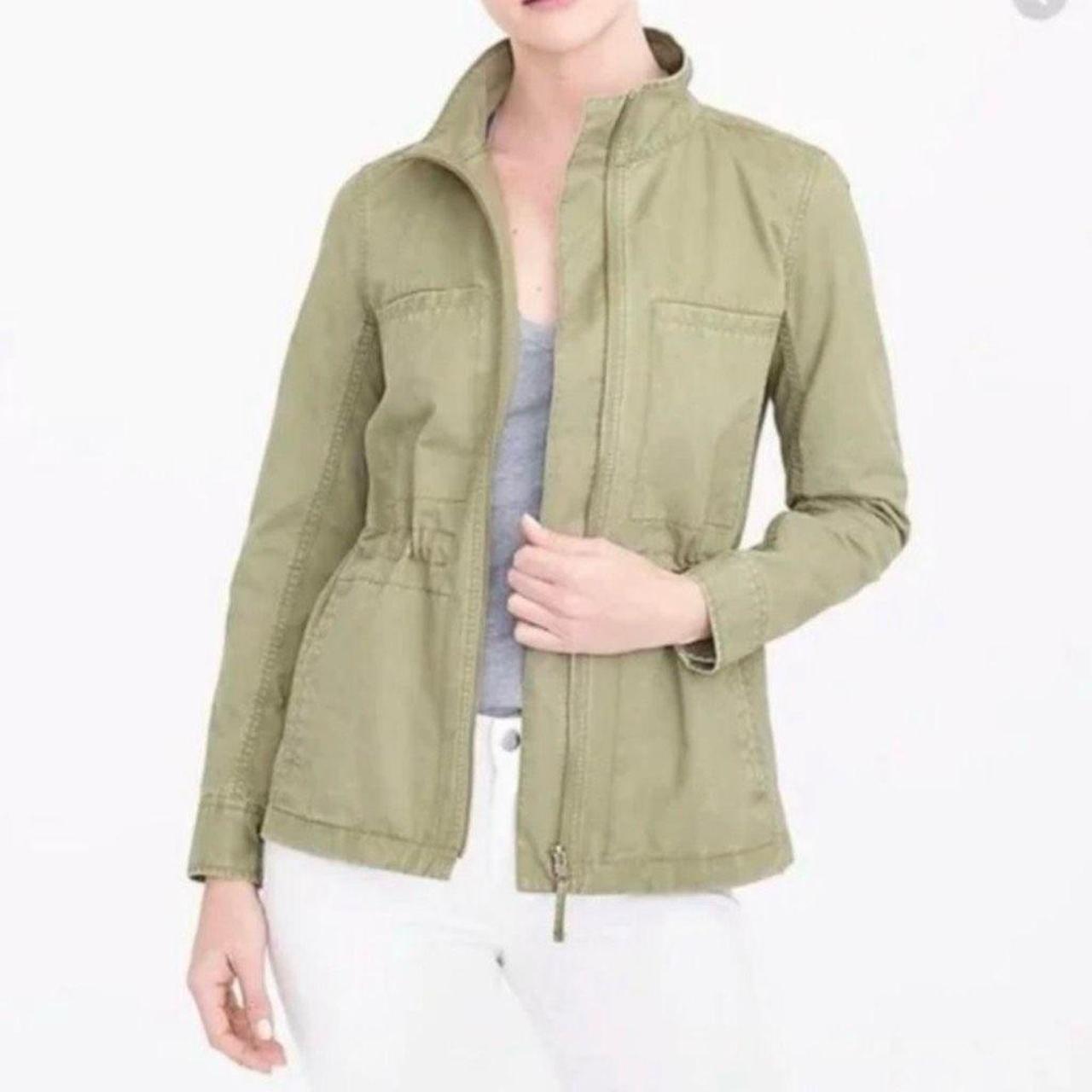 J crew green utility on sale jacket