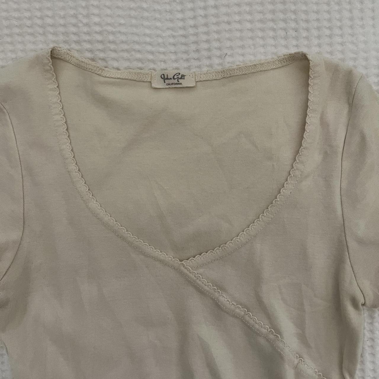 Brandy Melville Starla Scalloped Trim Top #brandy... - Depop