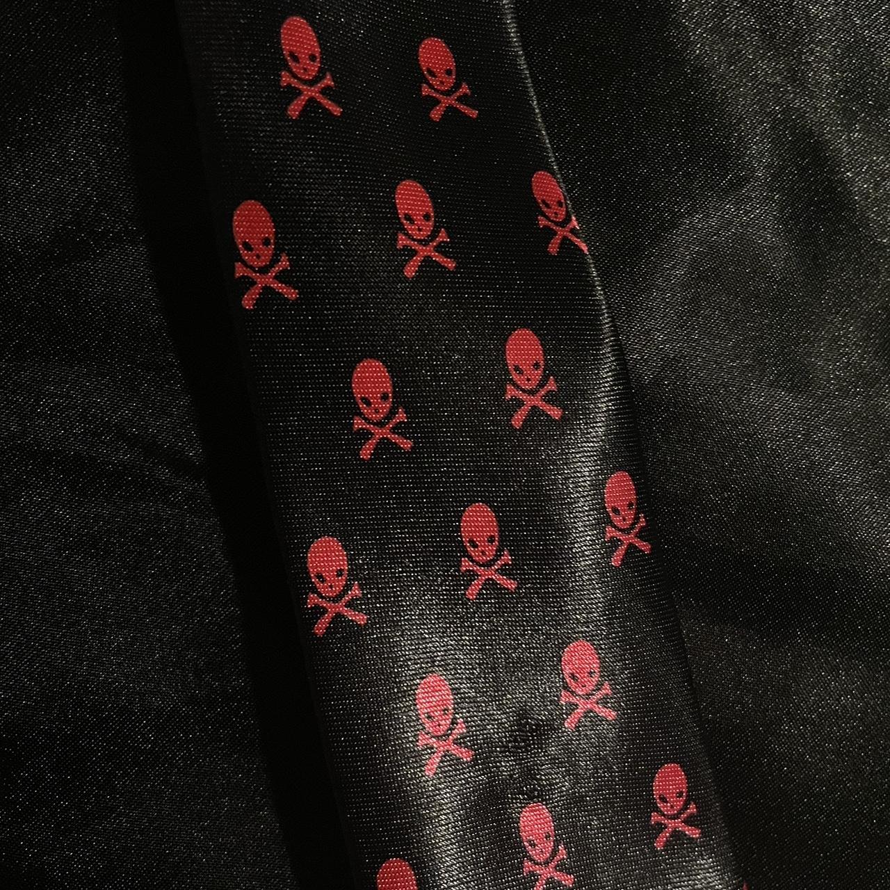 Pink skull emo tie ‼️MESSAGE ME BEFORE BUYING‼️ -no... - Depop