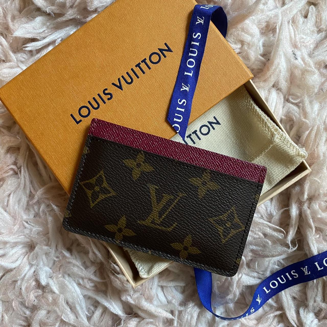 Imitation Luis Vuitton handbag Pink leather with - Depop