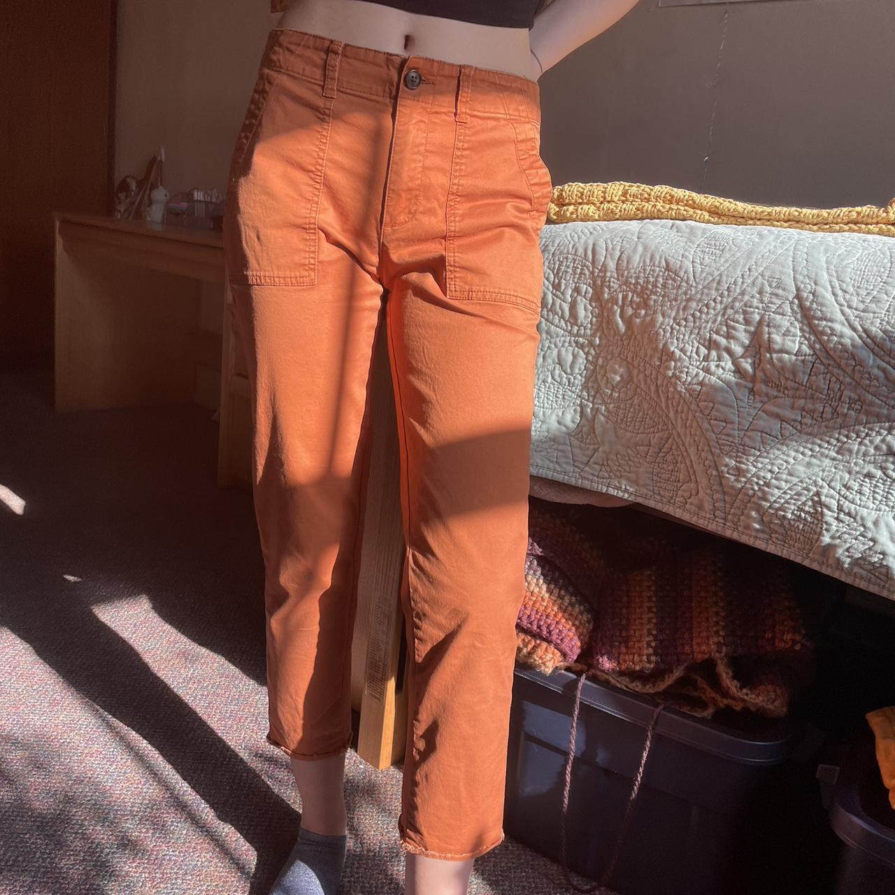 Reclaimed Vintage suit trousers in burnt orange  ASOS
