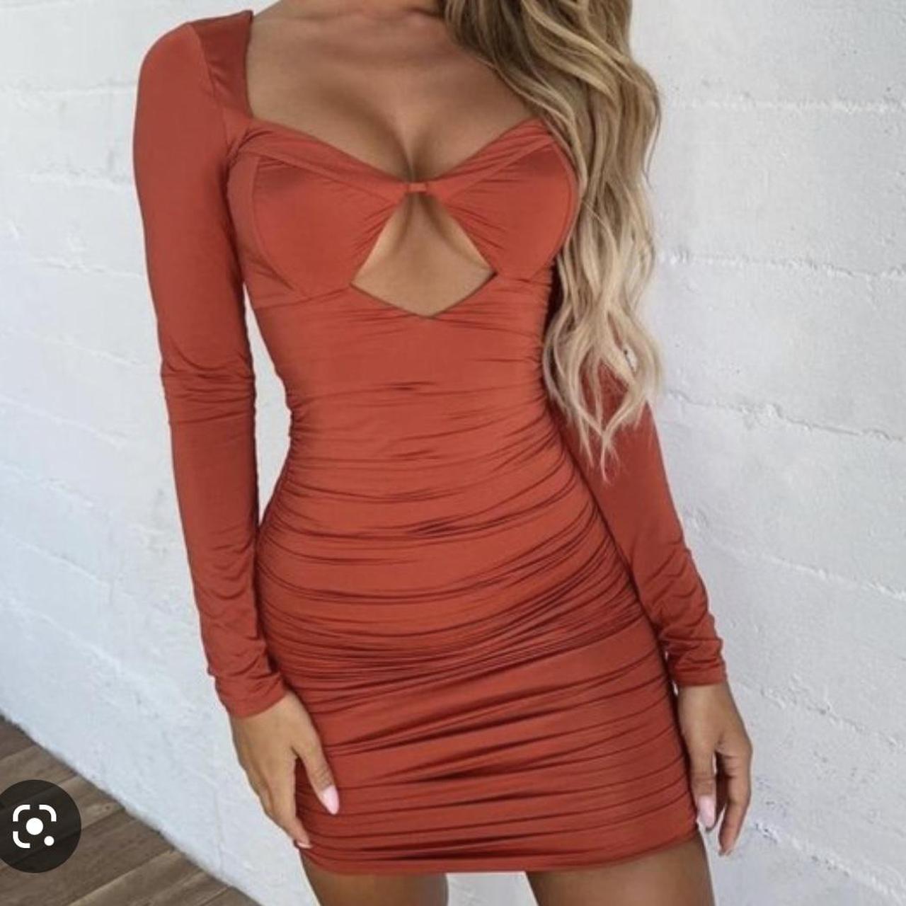 TIGERMIST Entity Dress Red Rust, in