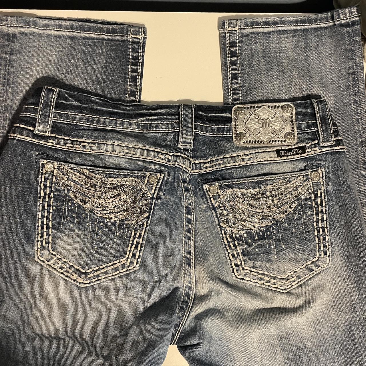 Miss me jeans size 29, i’m 5’4 and their right at my... - Depop