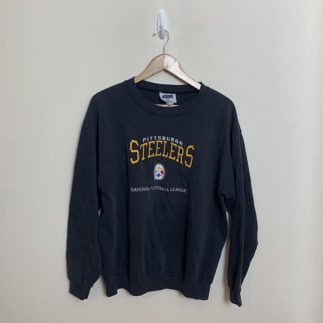 Vintage Pittsburgh Steelers big spell out sweatshirt - Depop