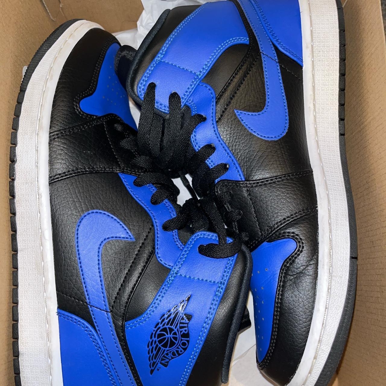 Air Jordan 1s Mid Nike - Hyper Royal - Depop