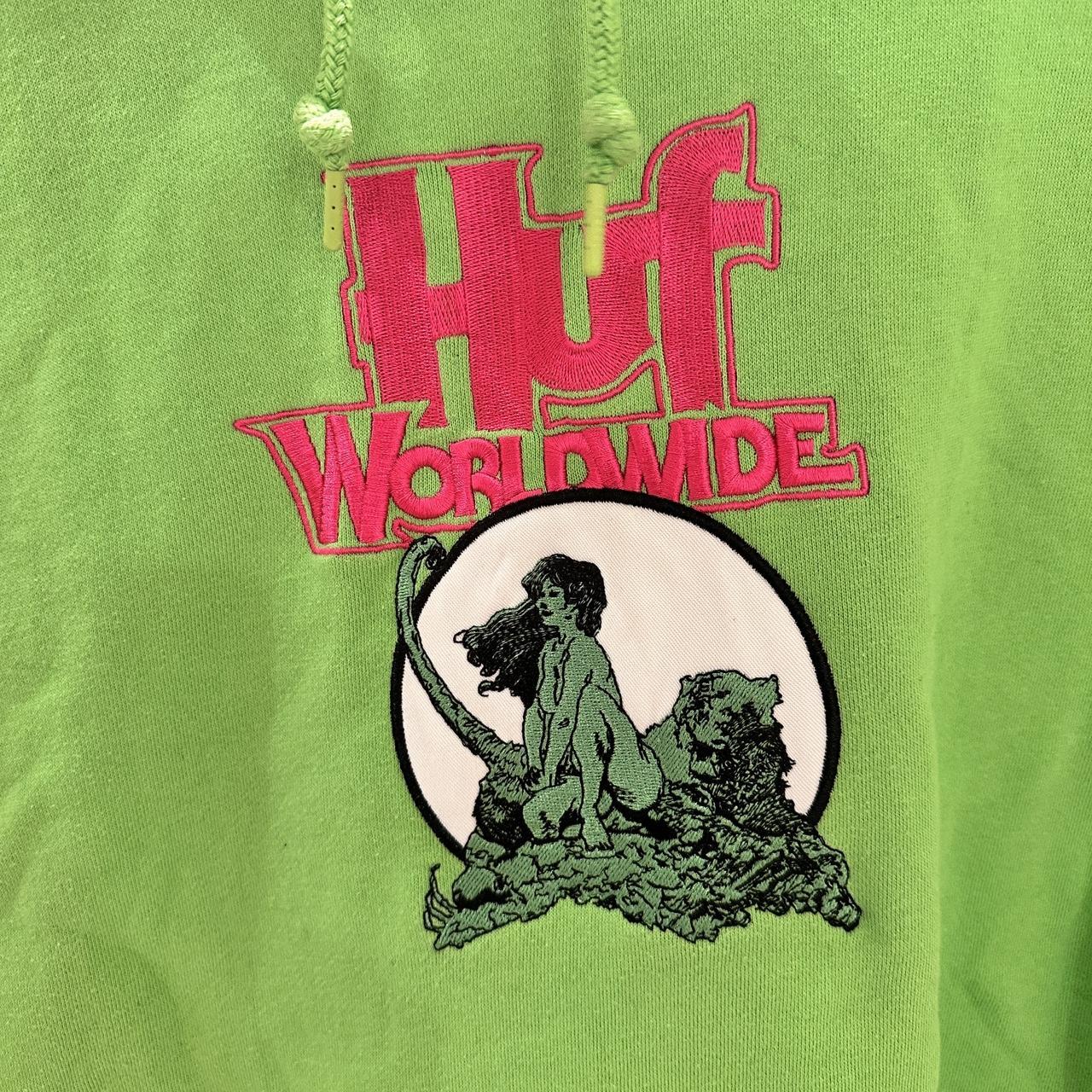 Popular Huf x Frazetta Hoodie Lime Green Size Medium Men’s.