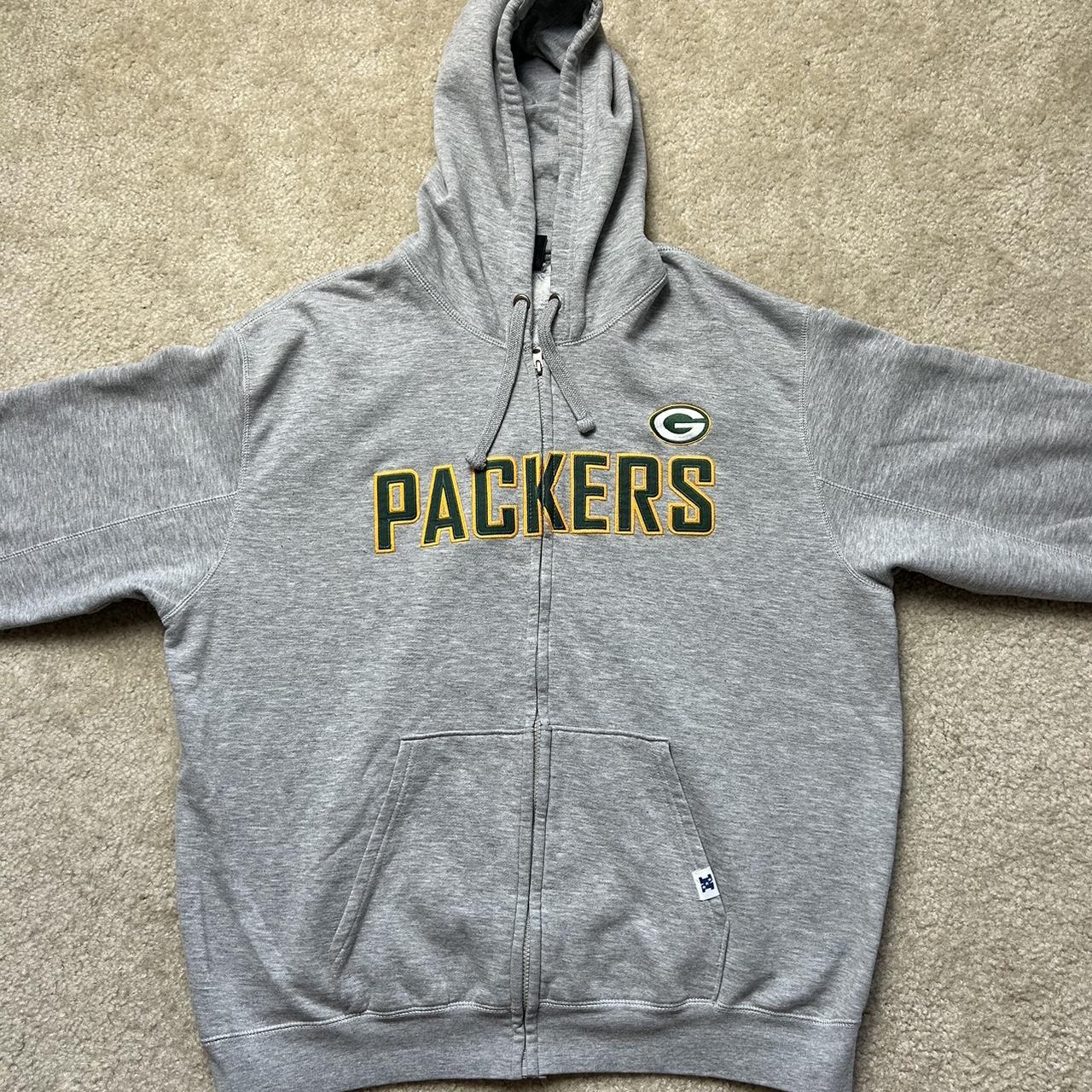 Vintage NFL Green Bay Packers Hoodie Full Zip Green Ladies XL