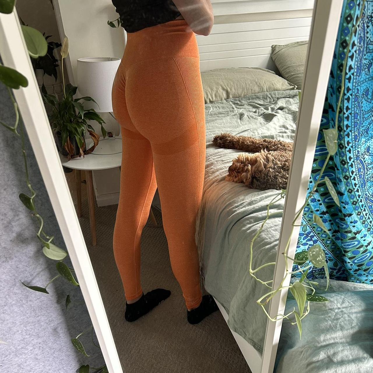 Neu Apparel Neon Orange Leggings Never Worn And Depop