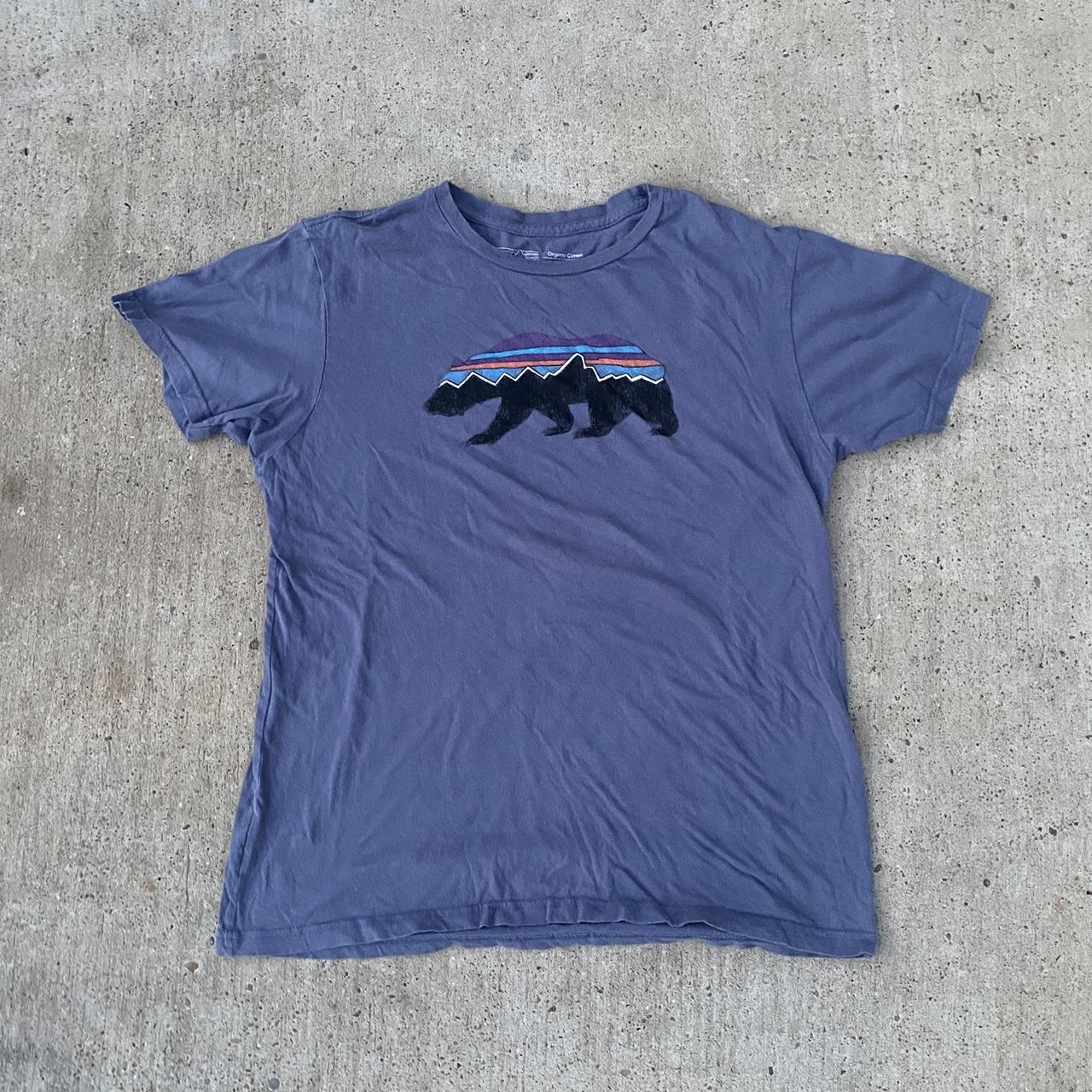 Patagonia Men's Purple Tshirt Depop