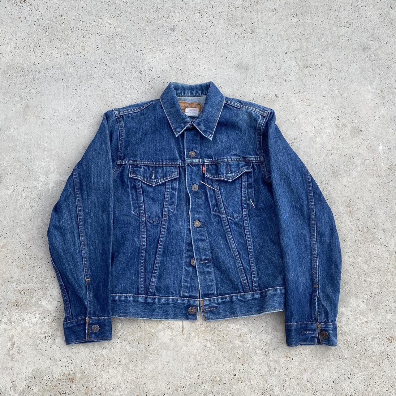 Vintage 90s Levi’s Type III Denim Jacket w/ band... - Depop