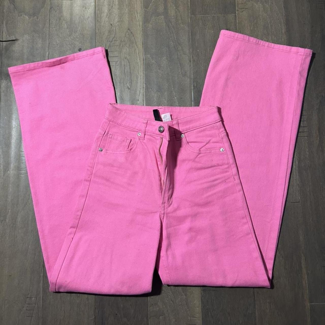 H&M Pink Jeans size 2 message me with any... Depop