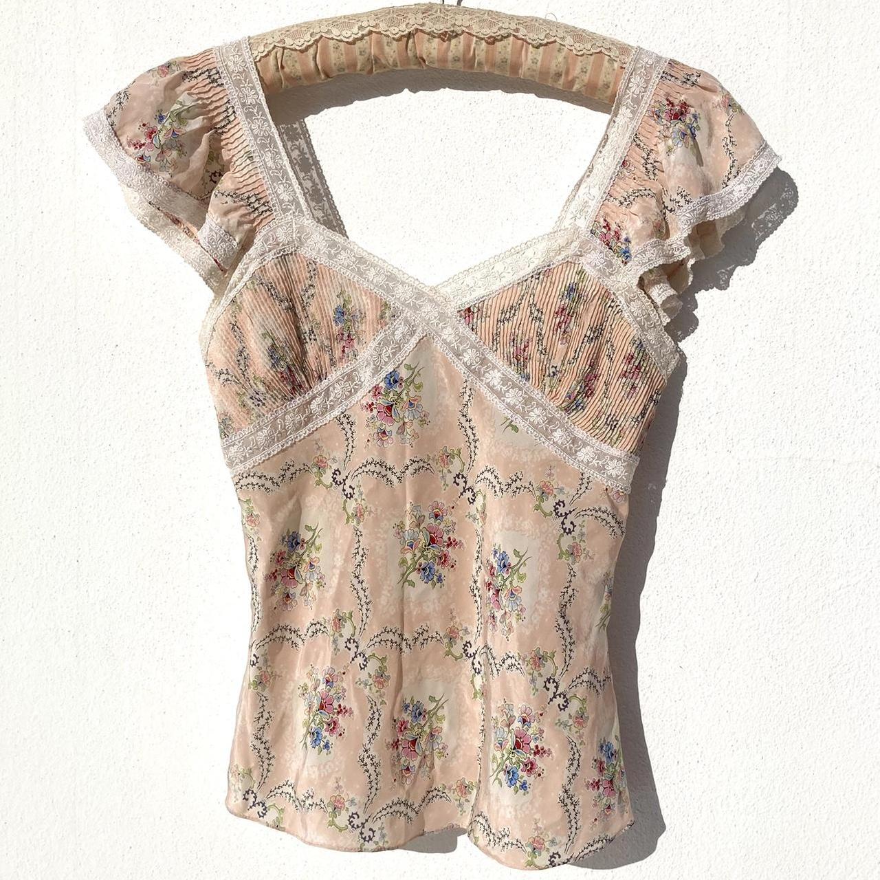 Most Beautiful Vintage 100 Pure Silk Top From Paris Depop 1911