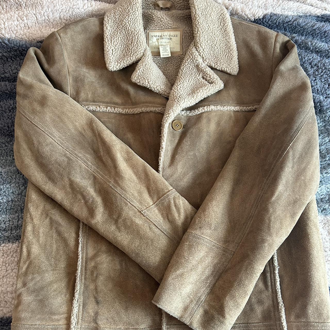 American eagle suede on sale jacket