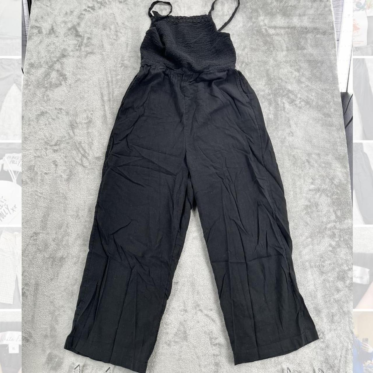 Old navy black linen jumpsuit online